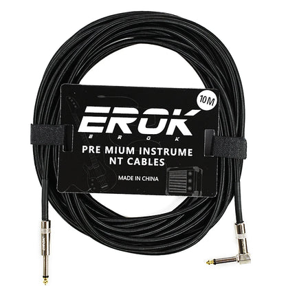 EROK 1.5M/3M/6M/10M Premium Guitar Cable 1/4 Inch Instrument Cable-Super Durable Guitar Chord- AMP Cord for Bass