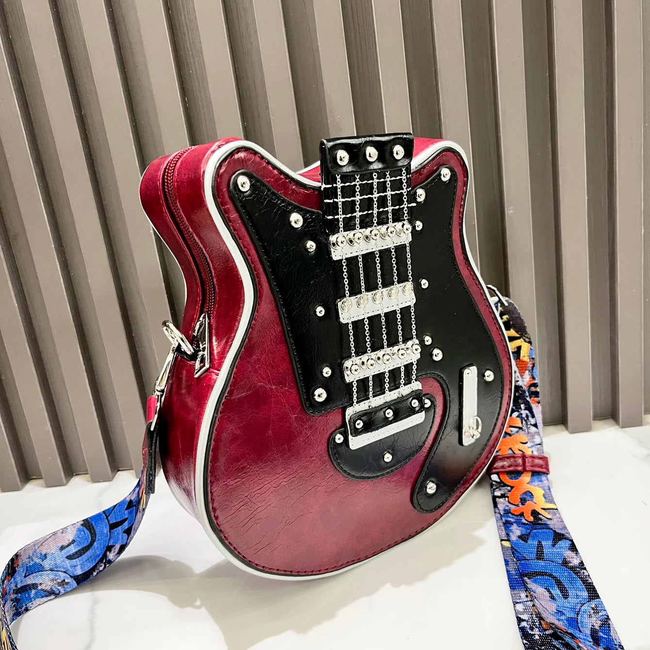 Purses And Handbags For Women Luxury Designer Leather Crossbody Shoulder Bag Handmade Guitar Shape purse Bags Purse