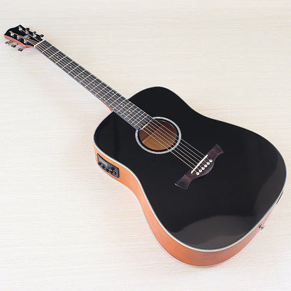 Thin-Body Acoustic-Electric Guitar Bundle – Beginner Guitar with Free Gig Bag & Extra Strings