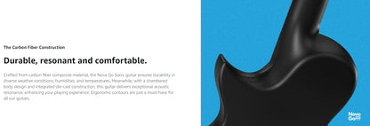 Enya Nova Go Sonic Carbon-Fiber Smart Electric Guitar – Built-In 10 W Speaker & On-Board Effects