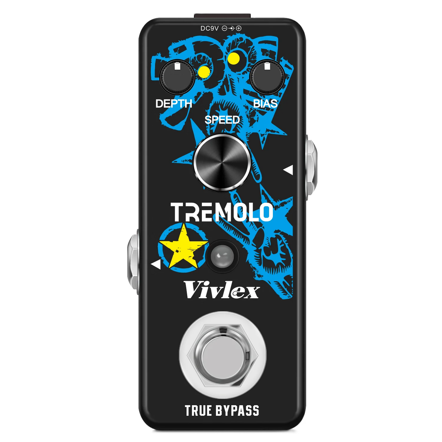 VIVLEX-Guitar Pedals Super Effects, Pedal Tuner, Overdrive Delay, Reverb Distortion, Fuzz Noise Gate, Flanger Metal Zone, Blues