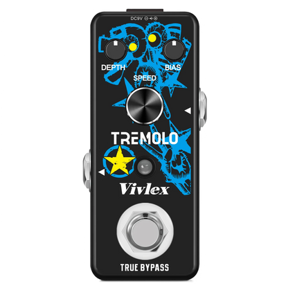 VIVLEX-Guitar Pedals Super Effects, Pedal Tuner, Overdrive Delay, Reverb Distortion, Fuzz Noise Gate, Flanger Metal Zone, Blues