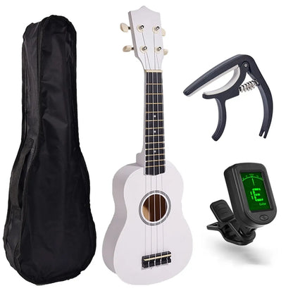 Miwayer Soprano Ukulele for Beginners 21 Inch Hawaiian Starter Uke Guitar Ukalalee With Gig Bag Digital Tuner Ukulele Capo