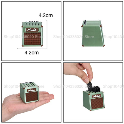 Speaker-shaped 3D Printed Portable Guitar Pick Holder Waterproof Lovely Guitar Picks Case