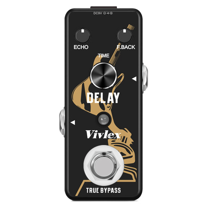 VIVLEX-Guitar Pedals Super Effects, Pedal Tuner, Overdrive Delay, Reverb Distortion, Fuzz Noise Gate, Flanger Metal Zone, Blues