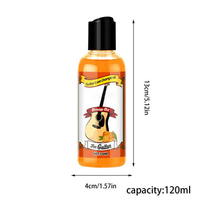 Fretboard Conditioner Guitar Care Oil Cleaner Polish Kit 120ml Polishing Oil Portable Guitar Care Orange Oil with Cleaning Cloth