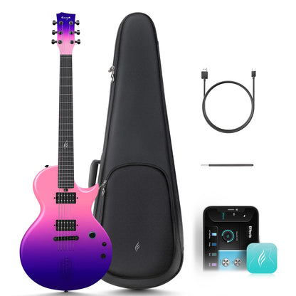 Enya Nova Go Sonic Carbon-Fiber Smart Electric Guitar – Built-In 10 W Speaker & On-Board Effects