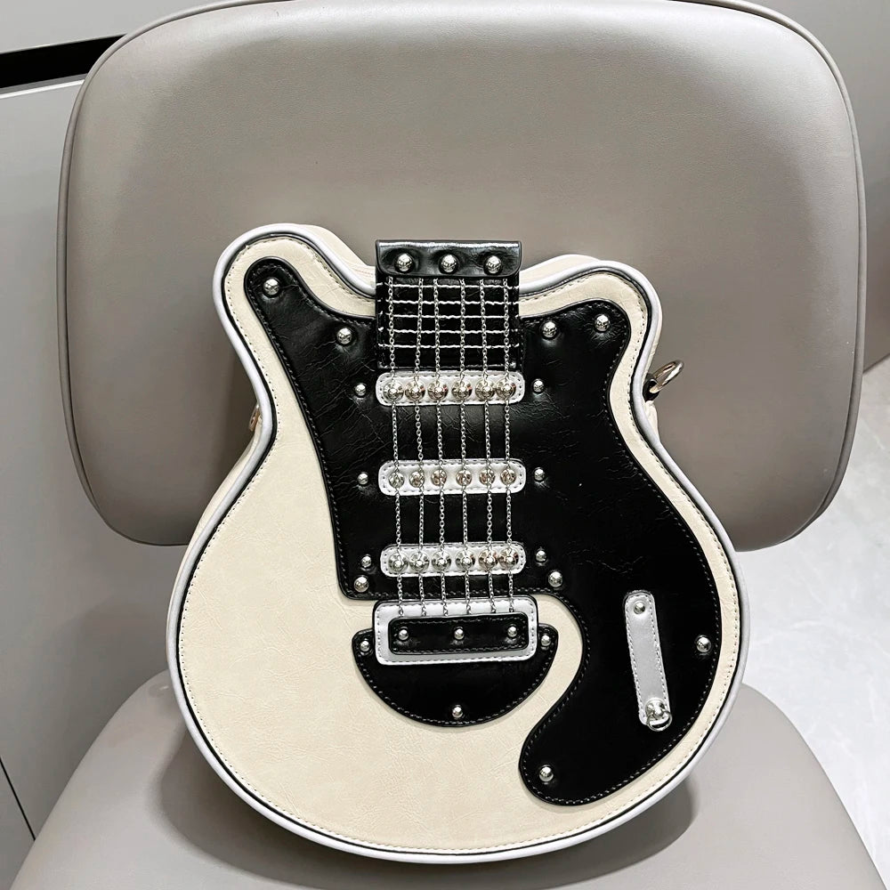 Purses And Handbags For Women Luxury Designer Leather Crossbody Shoulder Bag Handmade Guitar Shape purse Bags Purse