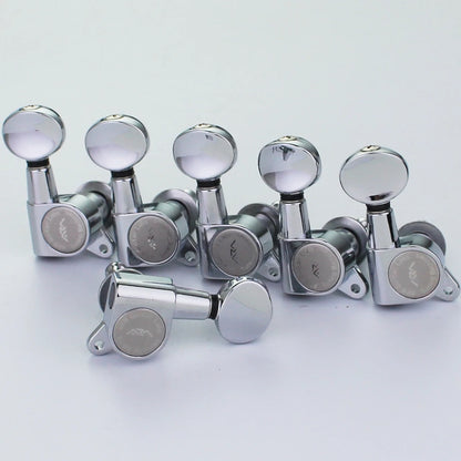 ARM Electric Guitar Machine Heads Metal Tuners Mini Oval Tuner for ST TL Chrome Black Gold Tuning Pegs