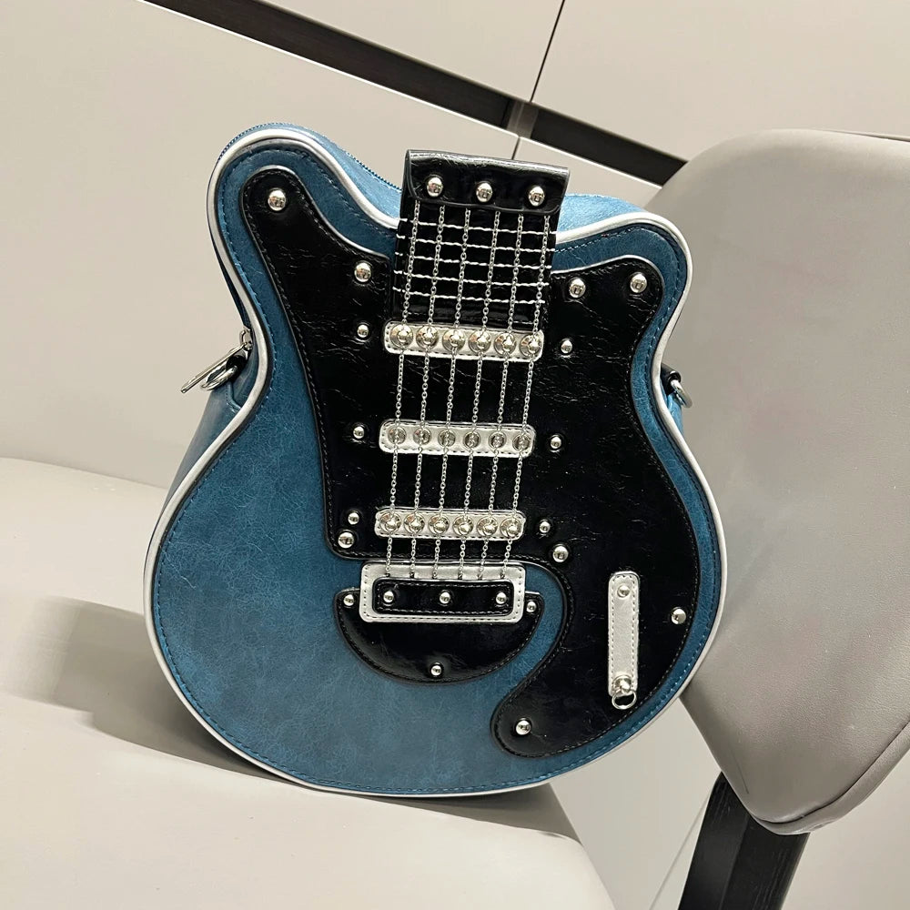 Purses And Handbags For Women Luxury Designer Leather Crossbody Shoulder Bag Handmade Guitar Shape purse Bags Purse