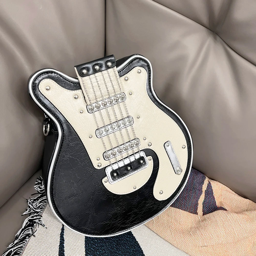 Purses And Handbags For Women Luxury Designer Leather Crossbody Shoulder Bag Handmade Guitar Shape purse Bags Purse