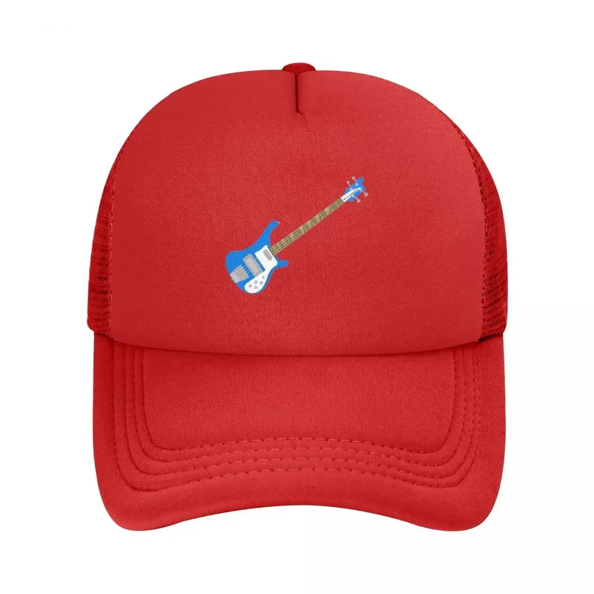 Cobalt Blue Left-Handed Rickenbacker 4001C FLCL Bass Guitar Mesh Baseball Caps Snapback  Hats Casquette Outdoor Unisex