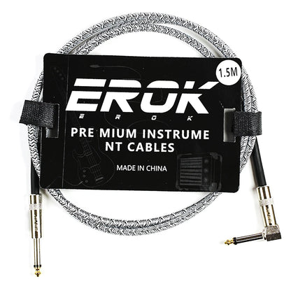 EROK 1.5M/3M/6M/10M Premium Guitar Cable 1/4 Inch Instrument Cable-Super Durable Guitar Chord- AMP Cord for Bass