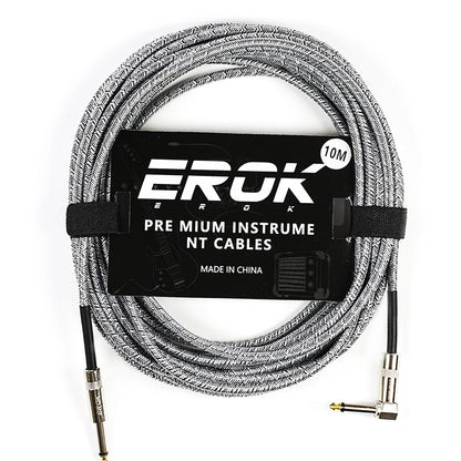 EROK 1.5M/3M/6M/10M Premium Guitar Cable 1/4 Inch Instrument Cable-Super Durable Guitar Chord- AMP Cord for Bass