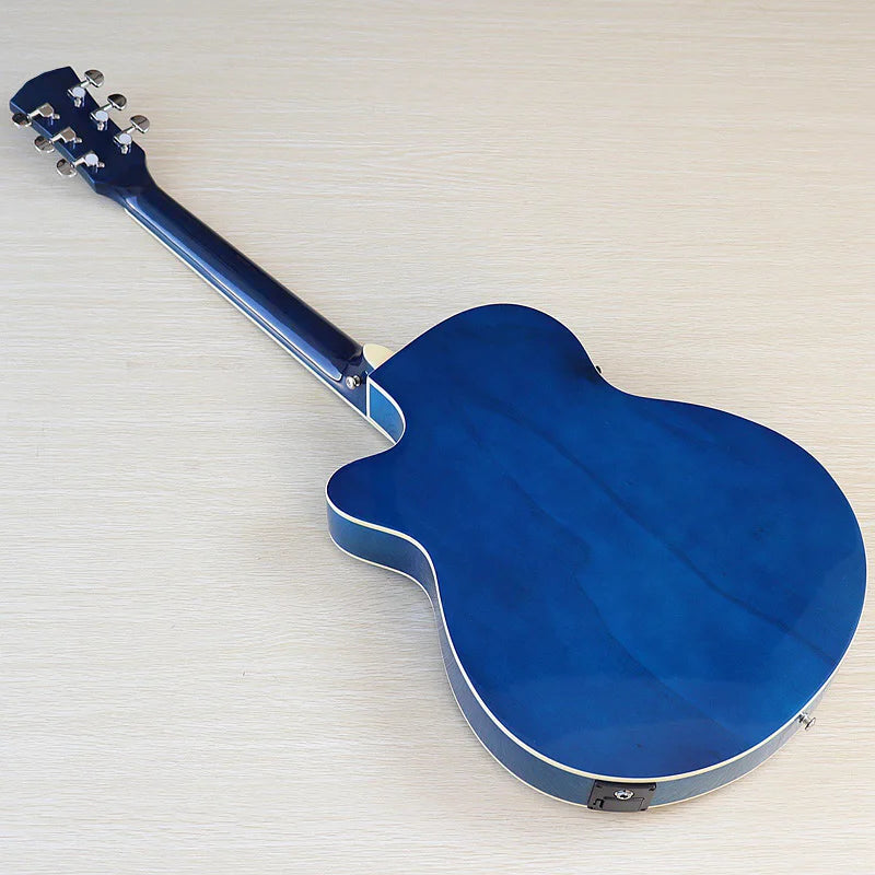 Thin-Body Acoustic-Electric Guitar Bundle – Beginner Guitar with Free Gig Bag & Extra Strings