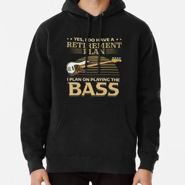 Retired Bass Guitarist Retired Bass Guitar Autumn and Winter Hoodie 2025 Autumn and Winter Hot Sale Cotton Unisex Casual Hoodie