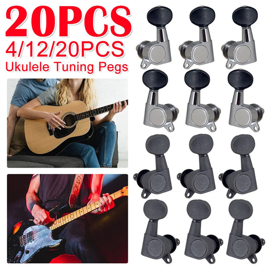Sealed Guitar String Pegs Locking Tuners Ukulele Tuning Pegs String Tuners Electric Acoustic Guitar Tuner Machine Heads Knobs