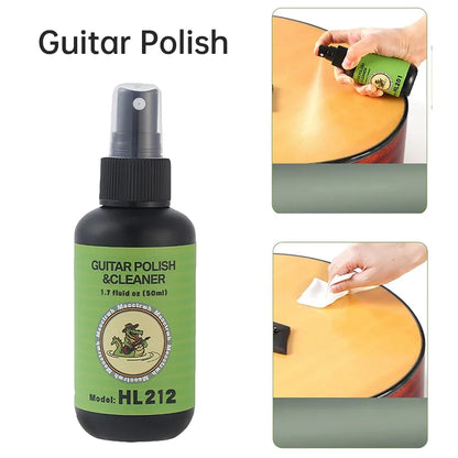 Guitar Cleaning All IN ONE Kit Fretboard Lemon oil Polish Guitar String-cleaner For Guitar Cleaning And Maintenance
