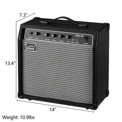 40W GBA-40 Electric Bass Amplifier Black