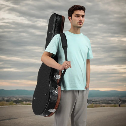 Portable Wooden Hard Case for 335 Semi-Hollow Electric Guitars