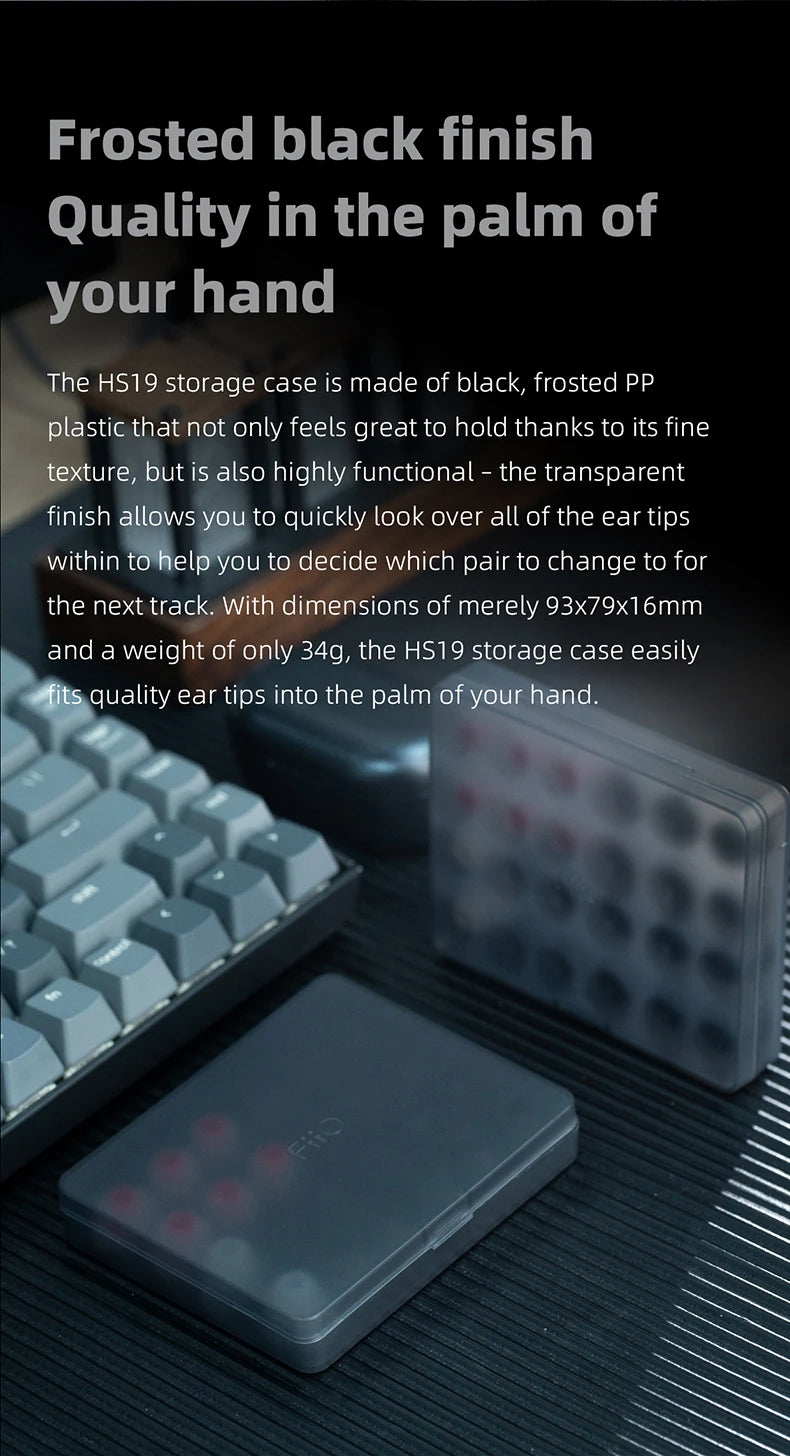 FiiO HS19 Silicone Replacement Ear Tip Pack Eartips 12 pairs