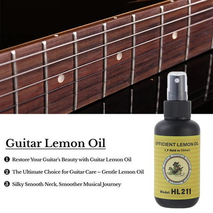 Guitar Cleaning All IN ONE Kit Fretboard Lemon oil Polish Guitar String-cleaner For Guitar Cleaning And Maintenance