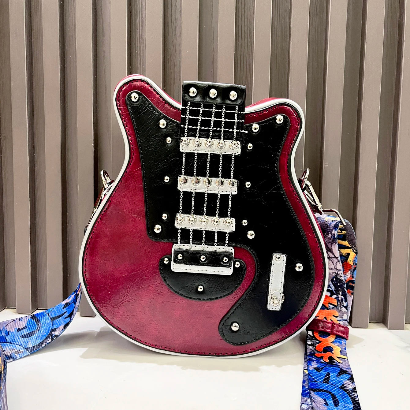 Purses And Handbags For Women Luxury Designer Leather Crossbody Shoulder Bag Handmade Guitar Shape purse Bags Purse