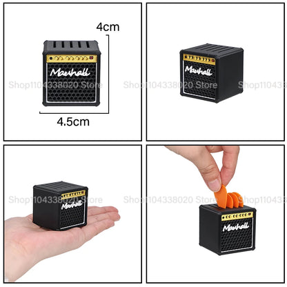 Speaker-shaped 3D Printed Portable Guitar Pick Holder Waterproof Lovely Guitar Picks Case