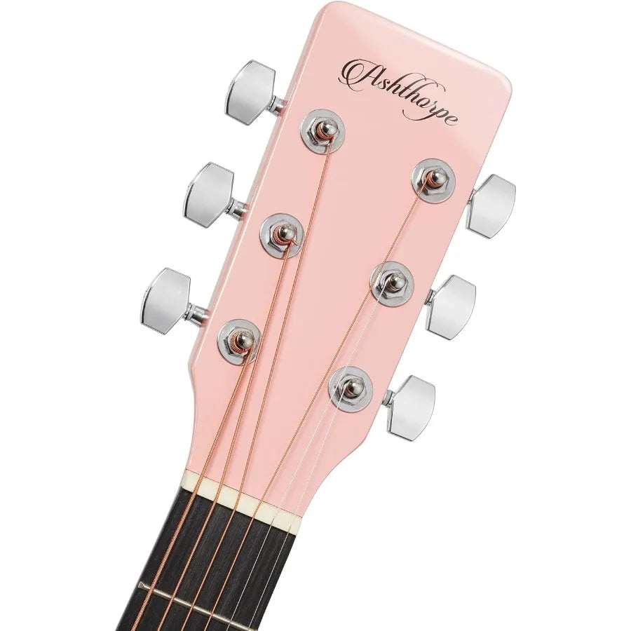 Full-Size Thinline Cutaway Acoustic Electric Guitar Package with 10 Watt Amp - Perfect for Live Performances Practice Sessions
