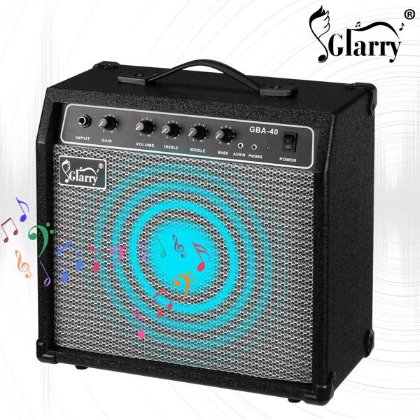 40W GBA-40 Electric Bass Amplifier Black