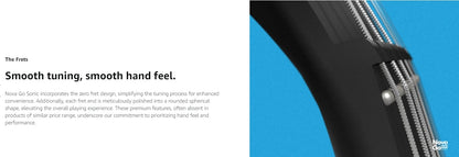 Enya Nova Go Sonic Carbon-Fiber Smart Electric Guitar – Built-In 10 W Speaker & On-Board Effects