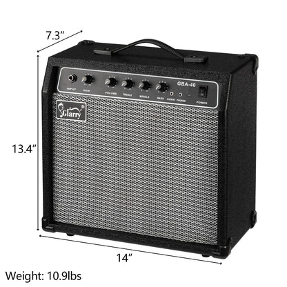 40W GBA-40 Electric Bass Amplifier Black